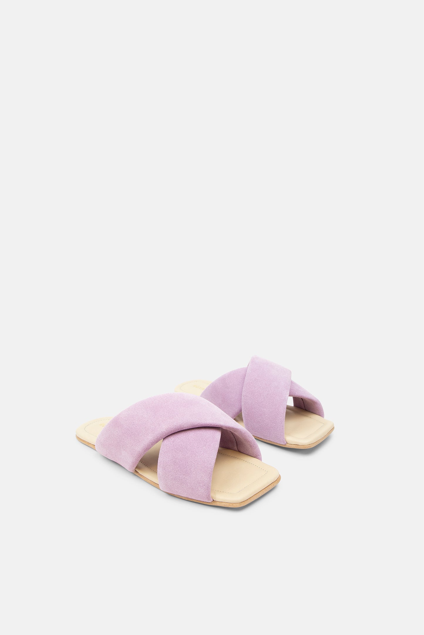 Allure Suede Sandal | Light Purple