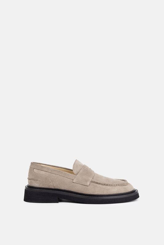 Bond Blox Suede Loafer | Hazel Brown