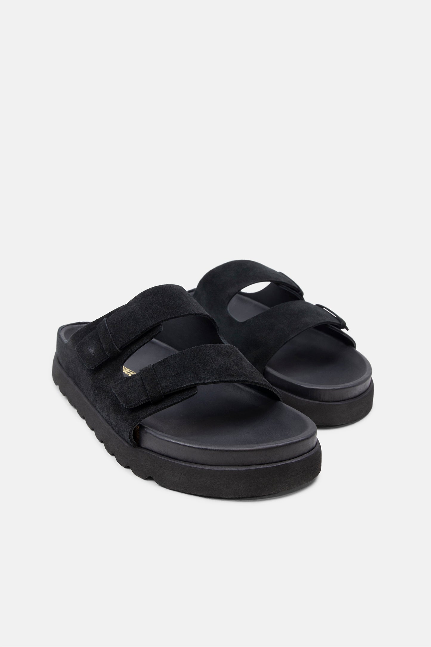 Pause Suede Comfort Sandal - Men | Black