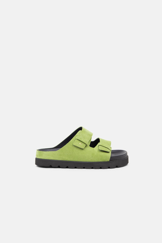 Pause Suede Comfort Sandal | Green